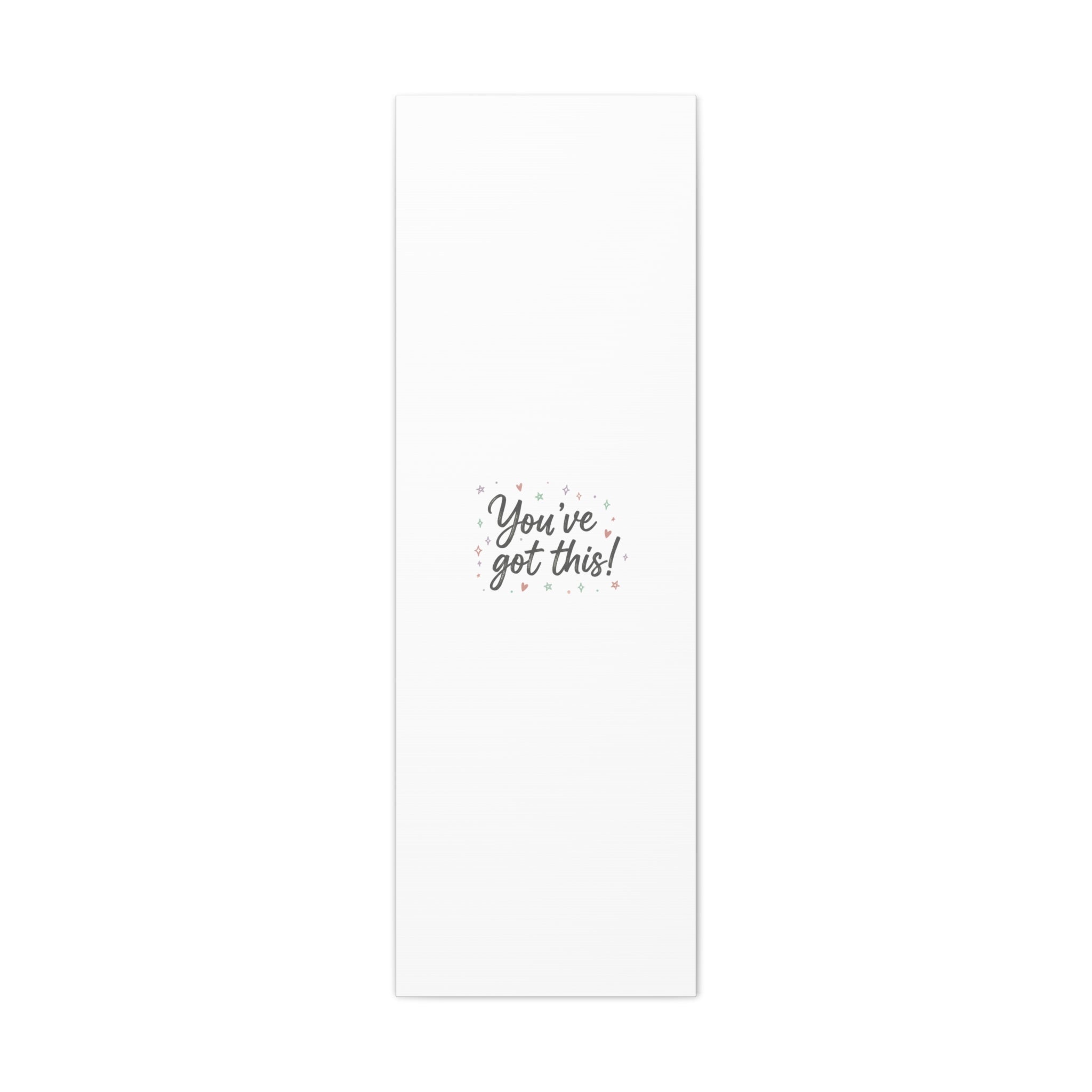 You've Got This Canvas, hand lettering messy script, pastel doodle wall art