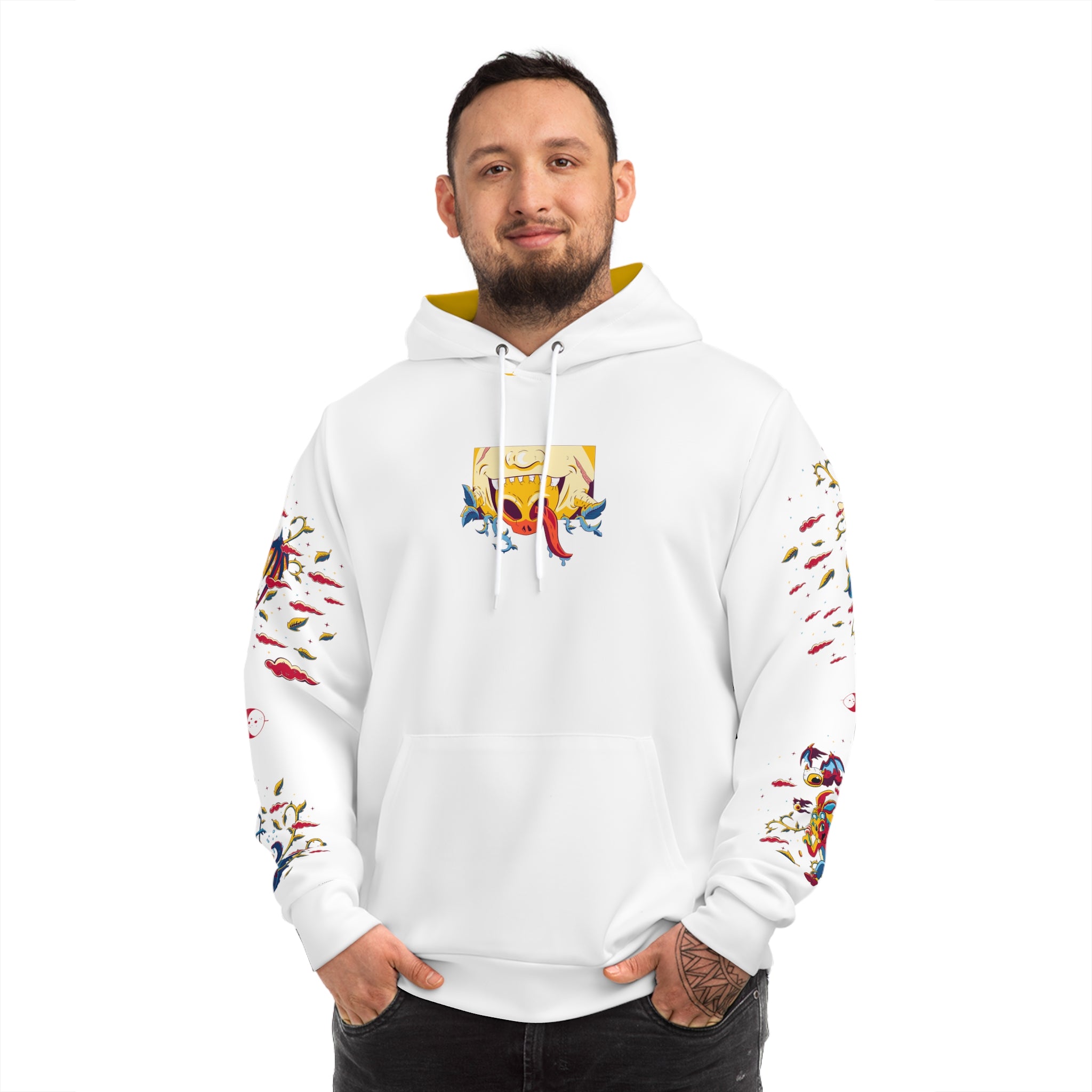 Sagittarius White Hoodie