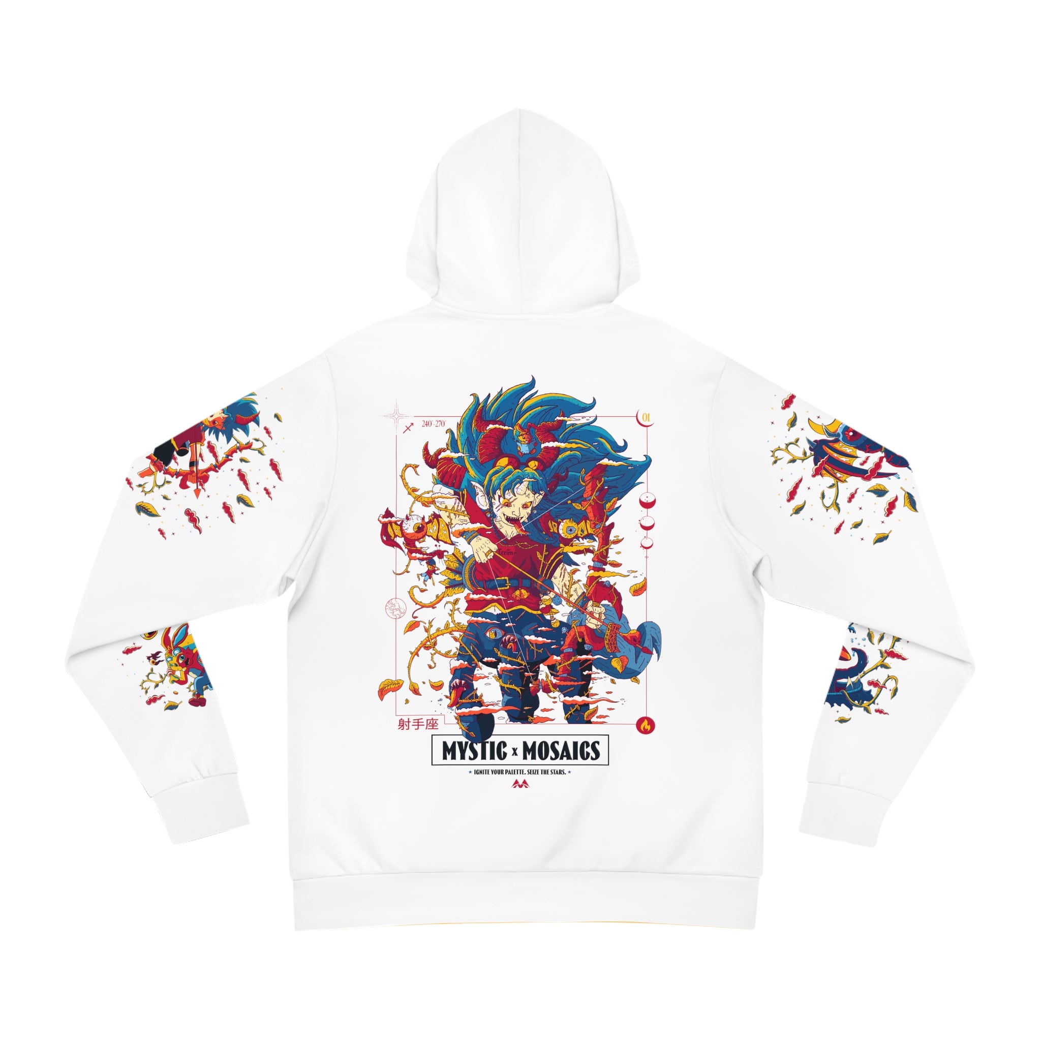 Sagittarius White Hoodie