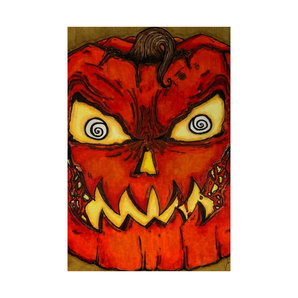 Halloween Jack-o'-Lantern Matte Vertical Poster