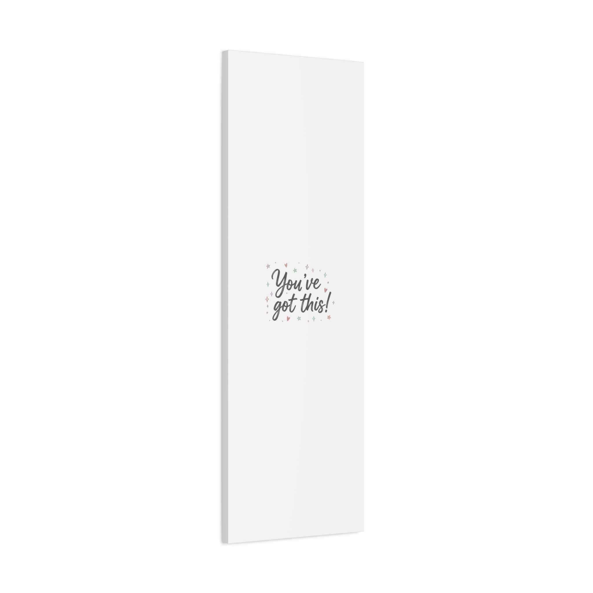 You've Got This Canvas, hand lettering messy script, pastel doodle wall art