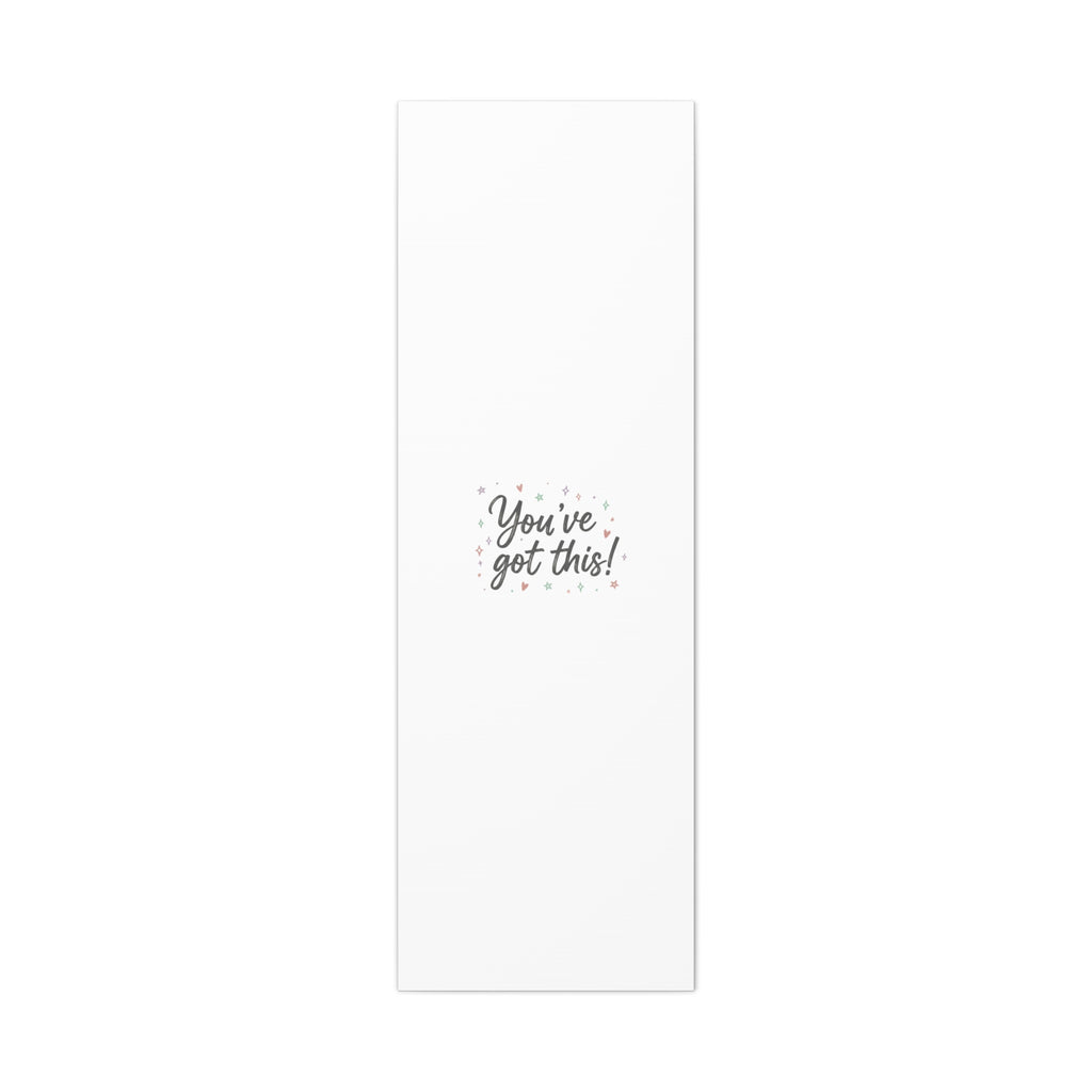 You've Got This Canvas, hand lettering messy script, pastel doodle wall art