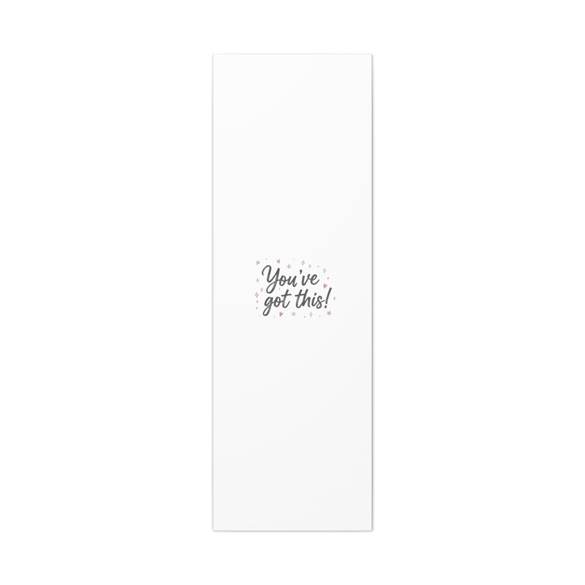 You've Got This Canvas, hand lettering messy script, pastel doodle wall art