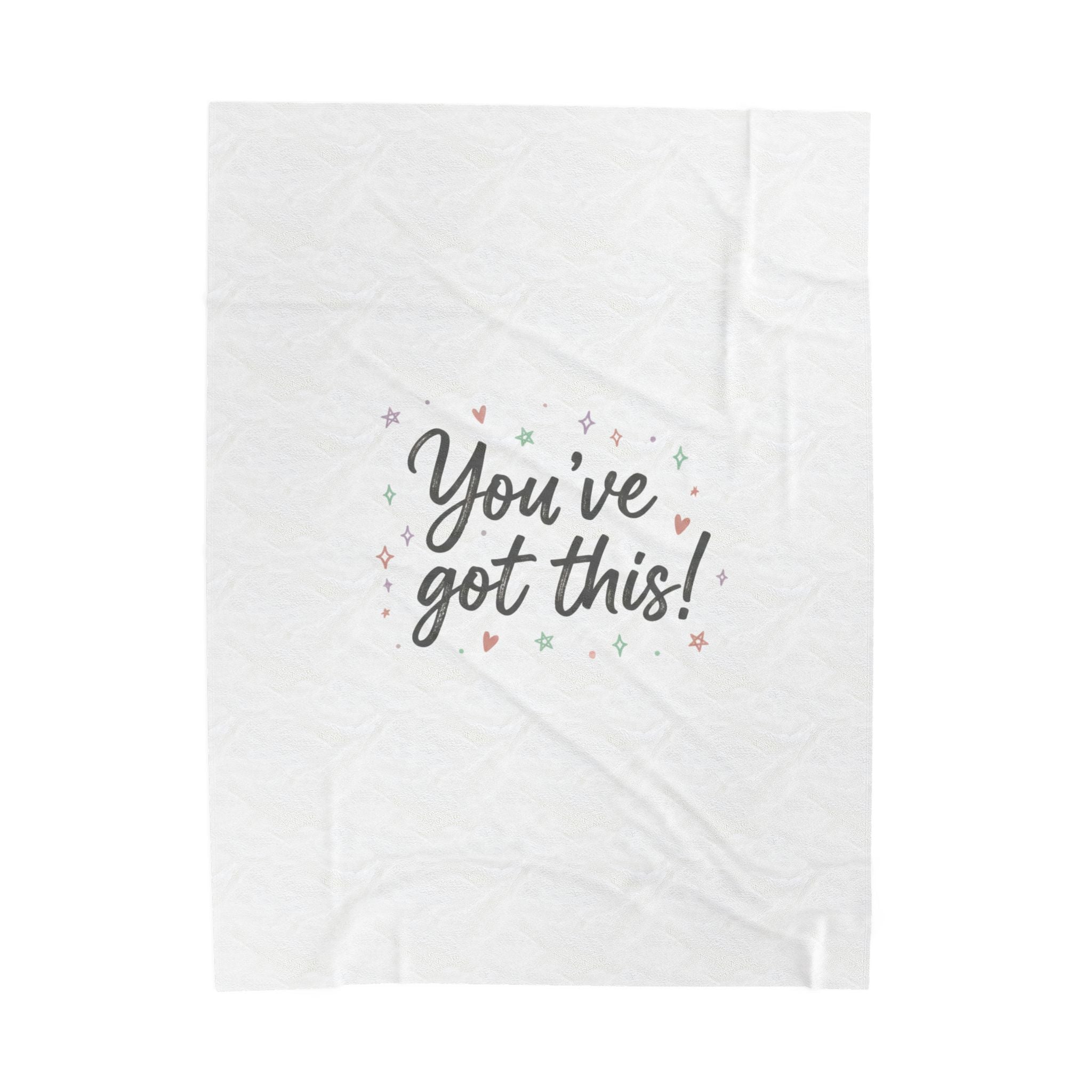 You’ve Got This Plush Blanket | messy script, hand lettering design