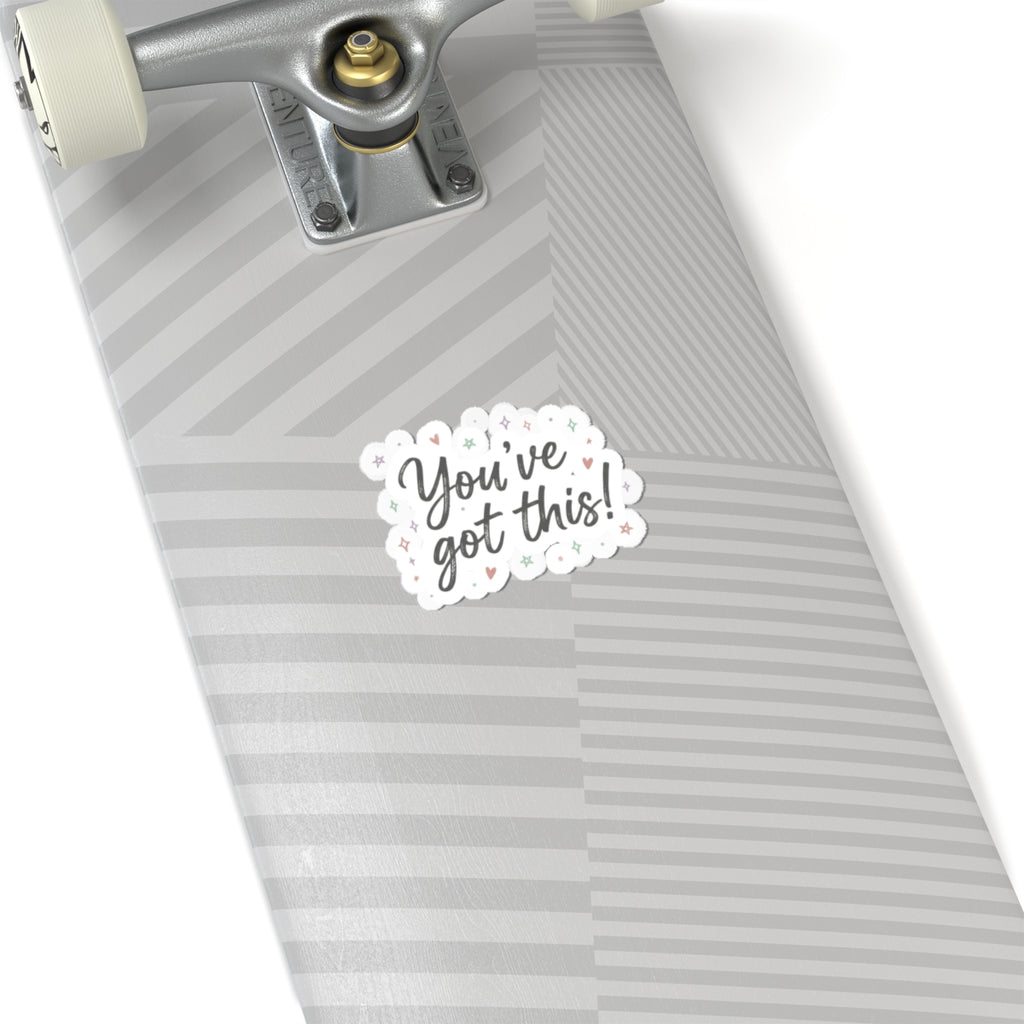 You’ve Got This! Sticker | Handwritten Messy Script, Doodle Affirmation