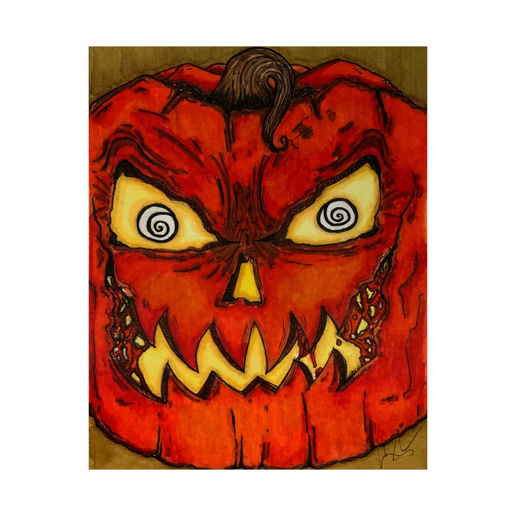 Halloween Jack-o'-Lantern Matte Vertical Poster