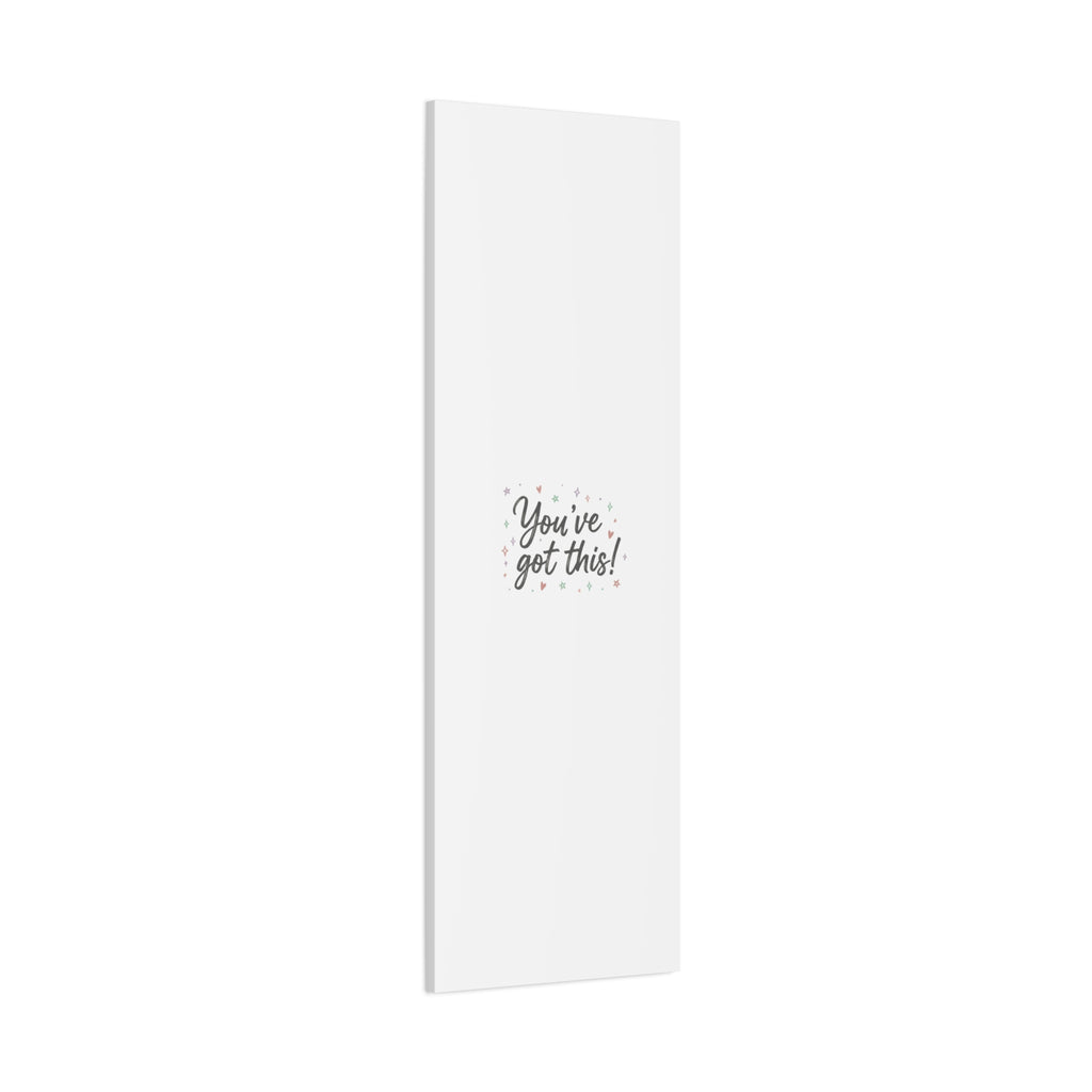 You've Got This Canvas, hand lettering messy script, pastel doodle wall art