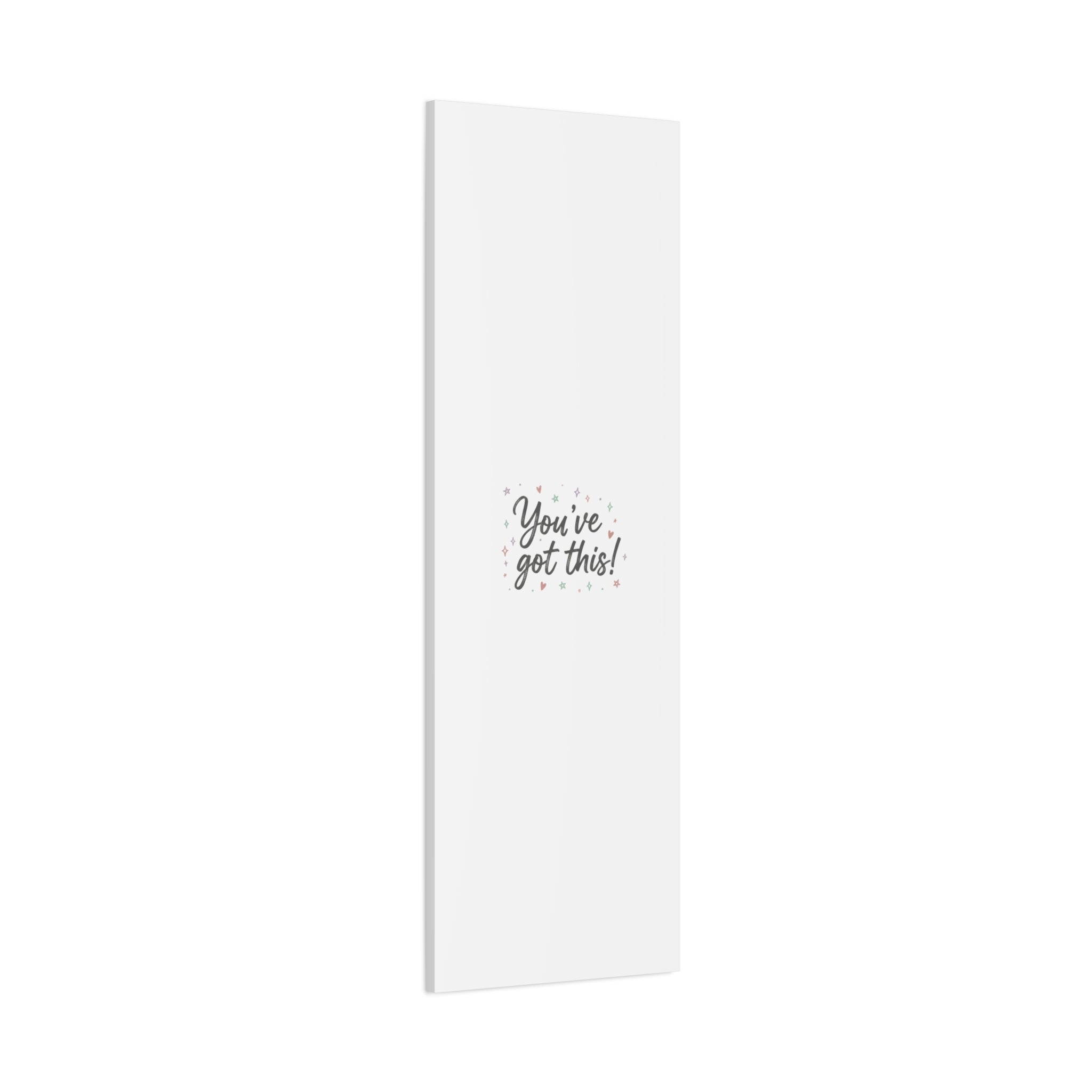 You've Got This Canvas, hand lettering messy script, pastel doodle wall art