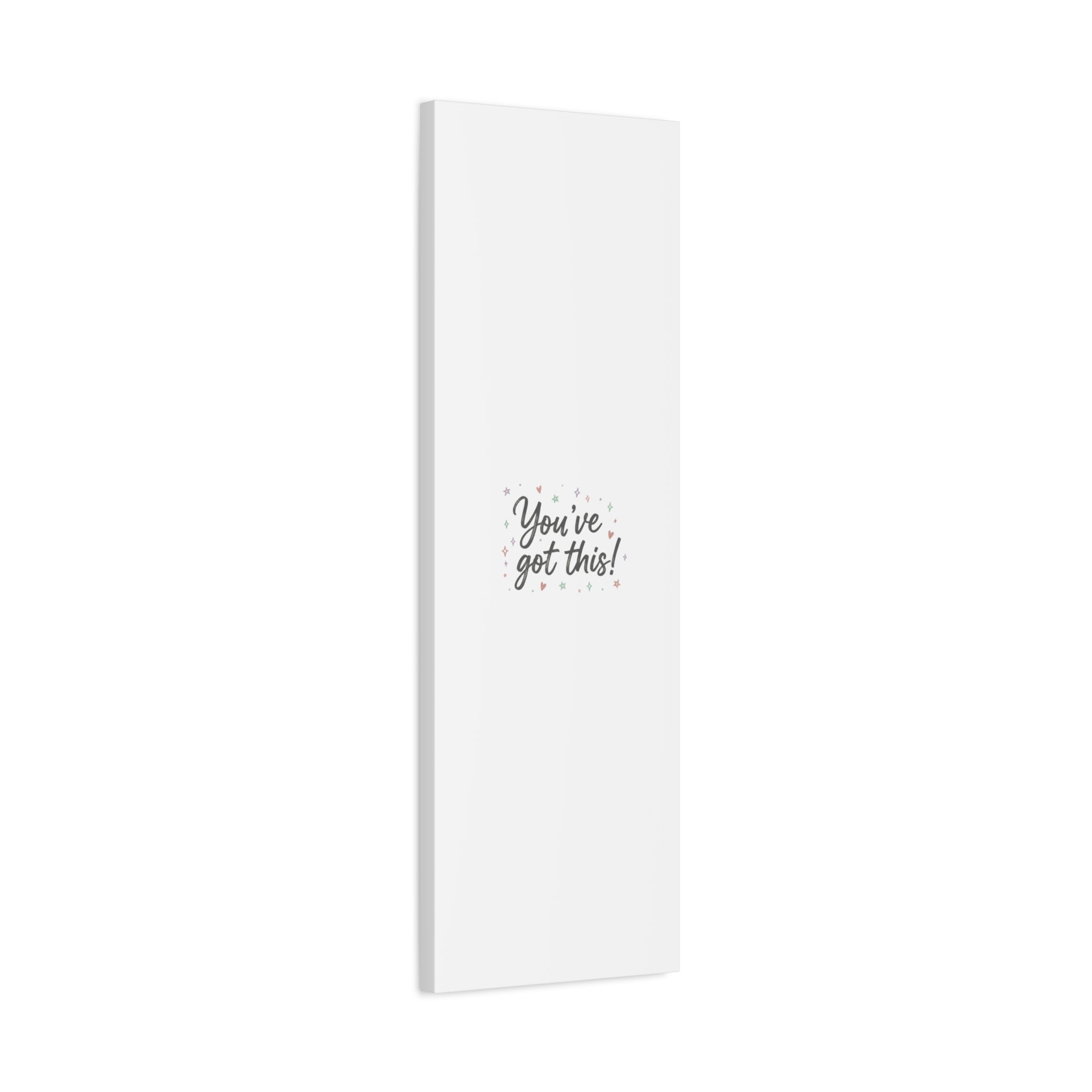 You've Got This Canvas, hand lettering messy script, pastel doodle wall art