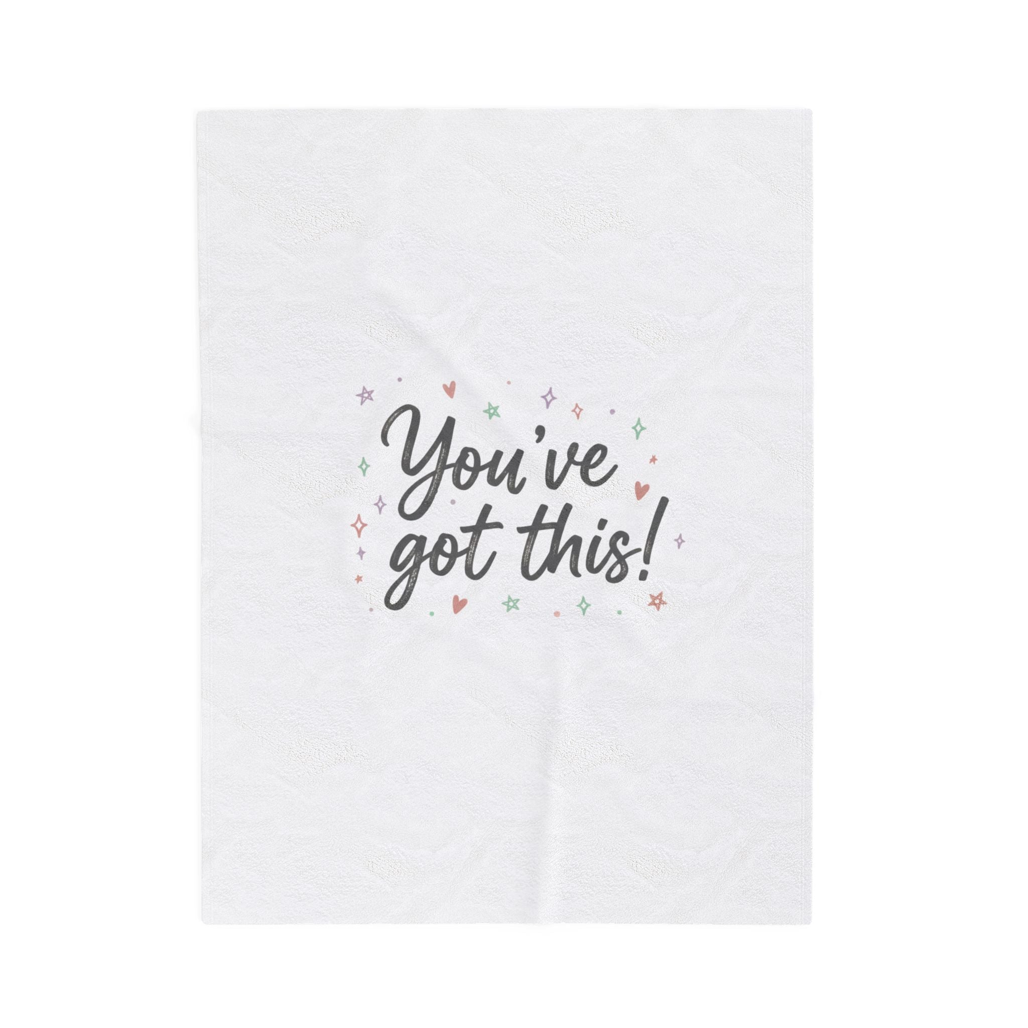 You’ve Got This Plush Blanket | messy script, hand lettering design