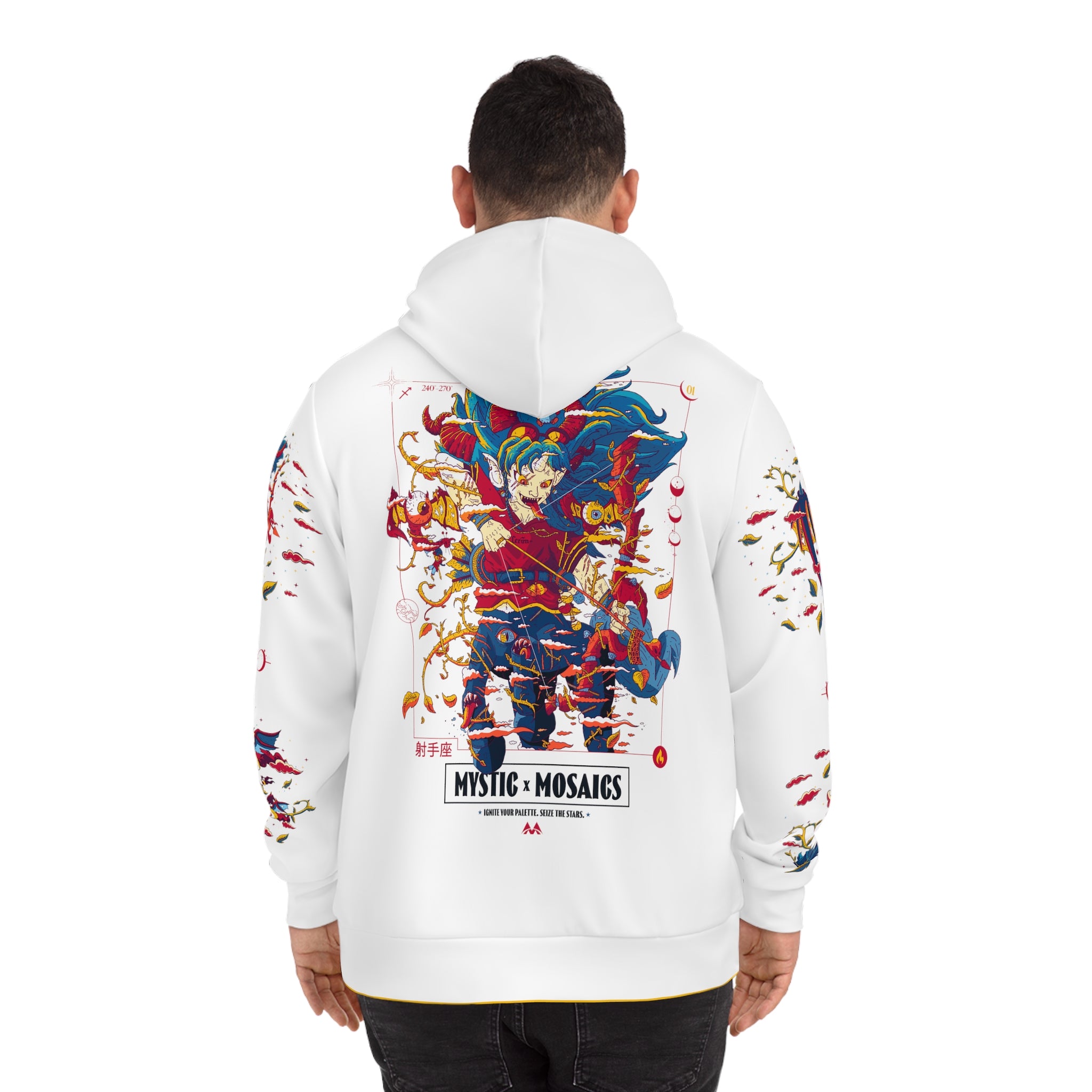 Sagittarius White Hoodie