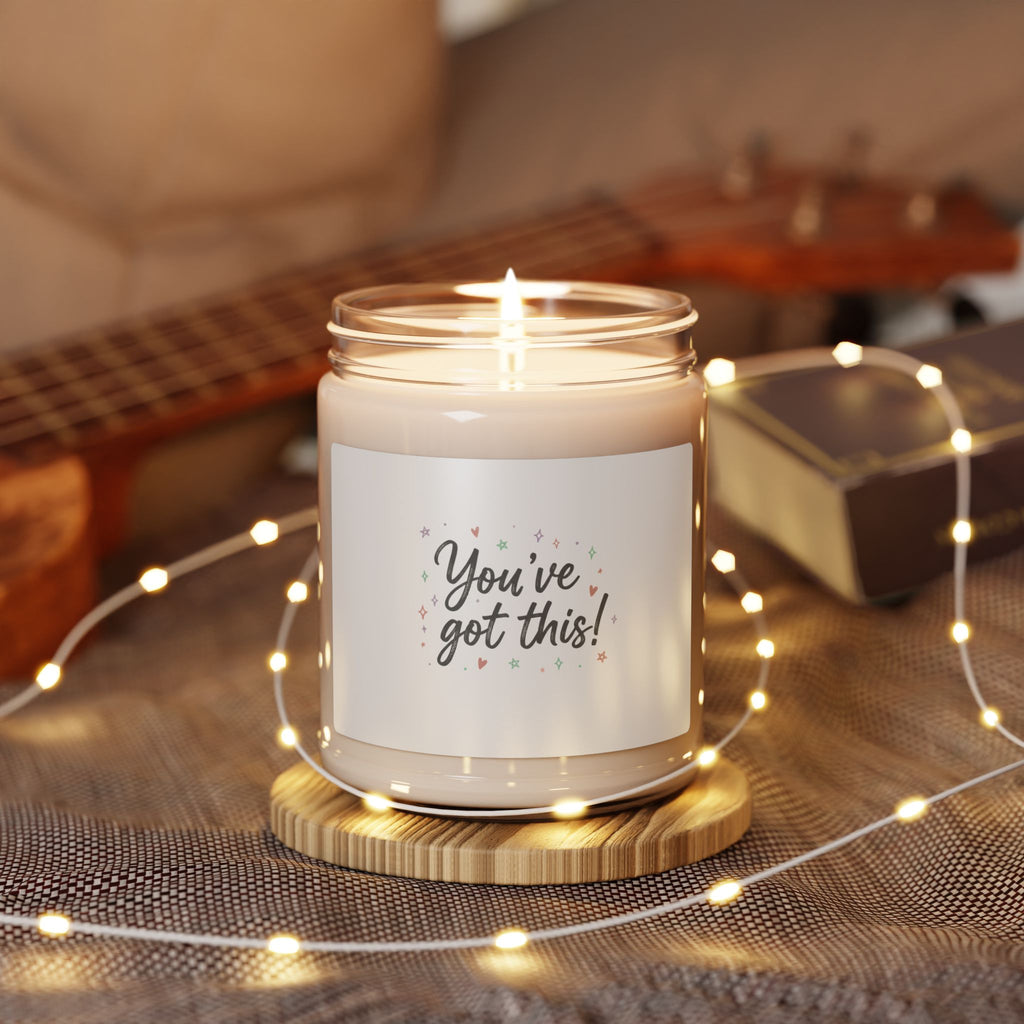 You’ve Got This Candle | Soy Jar, messy script hand lettering