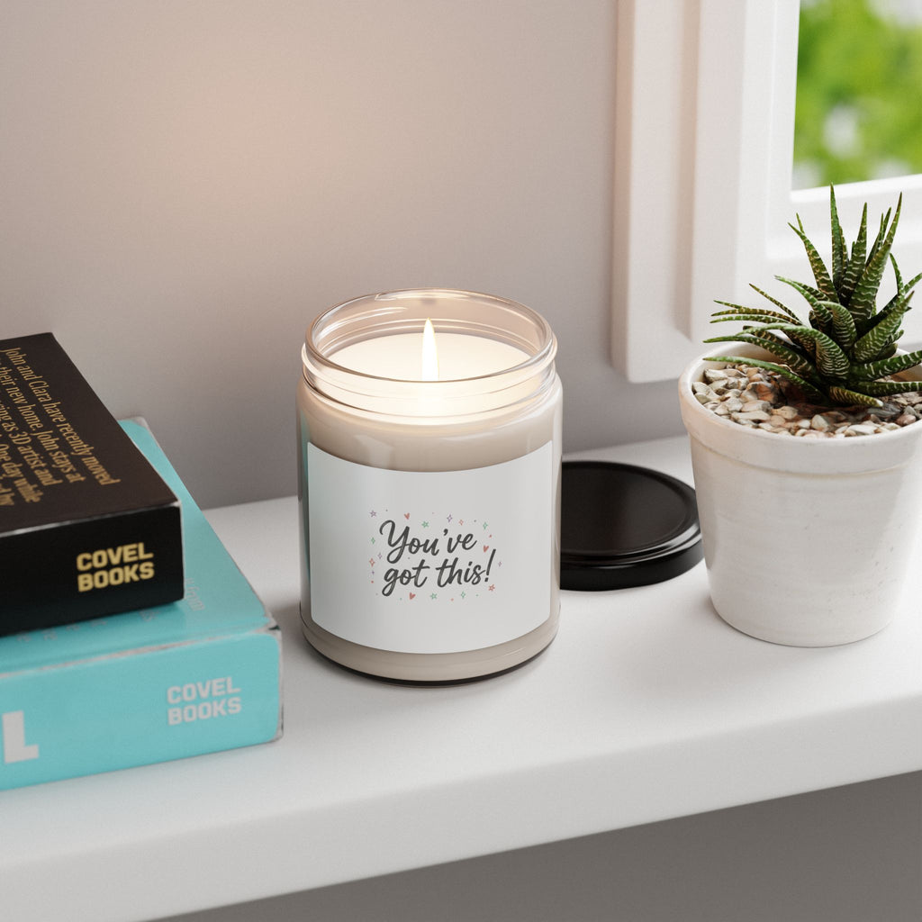 You’ve Got This Candle | Soy Jar, messy script hand lettering