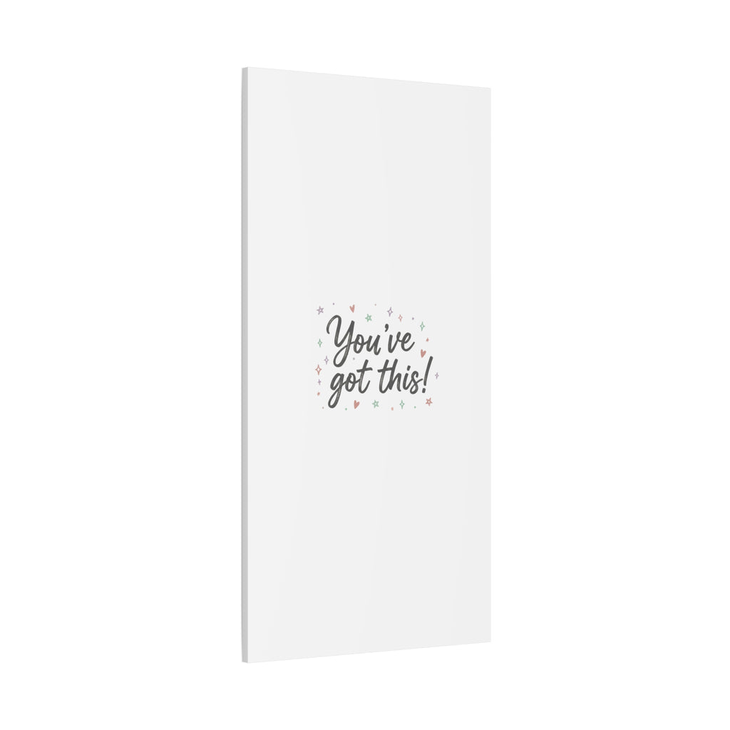 You've Got This Canvas, hand lettering messy script, pastel doodle wall art