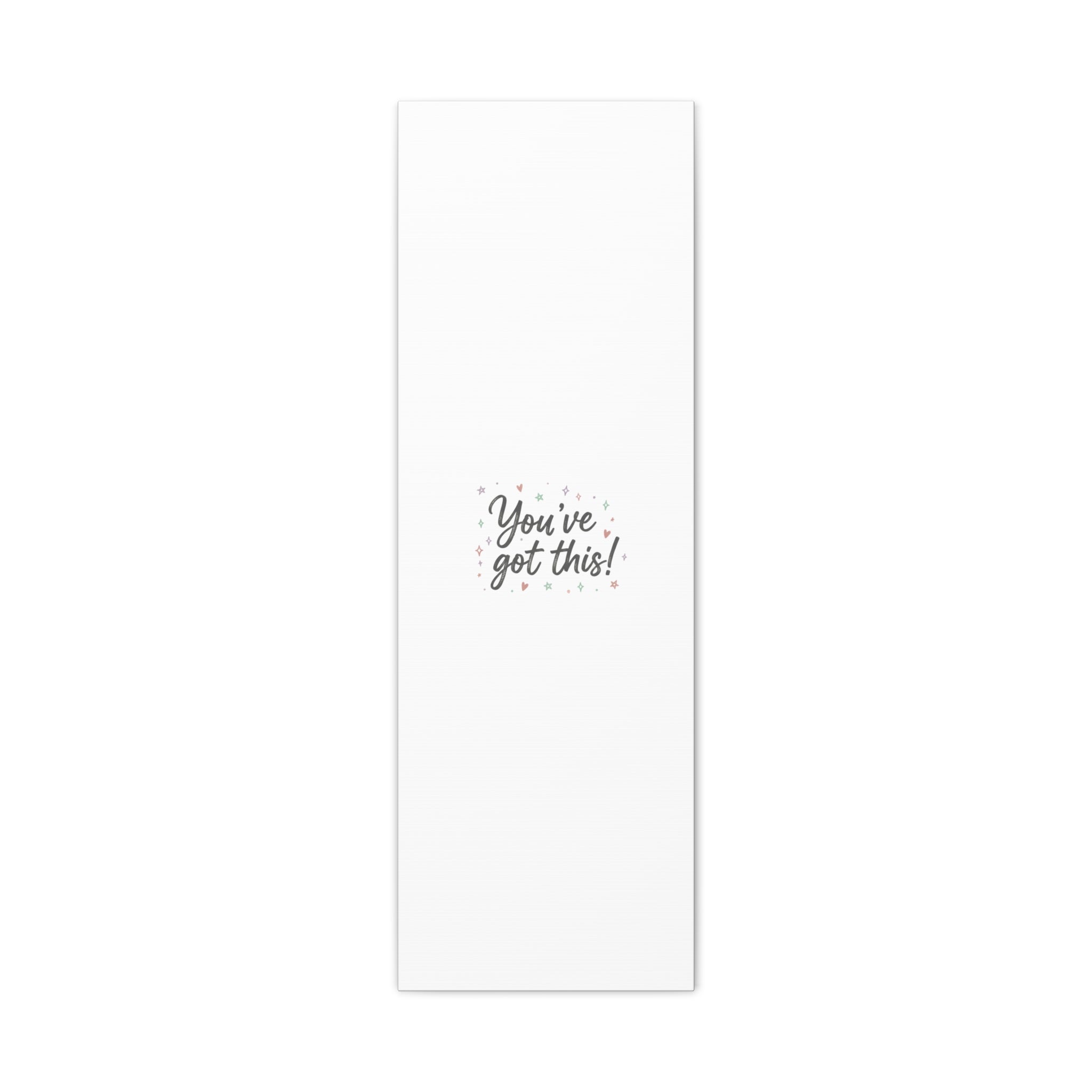 You've Got This Canvas, hand lettering messy script, pastel doodle wall art