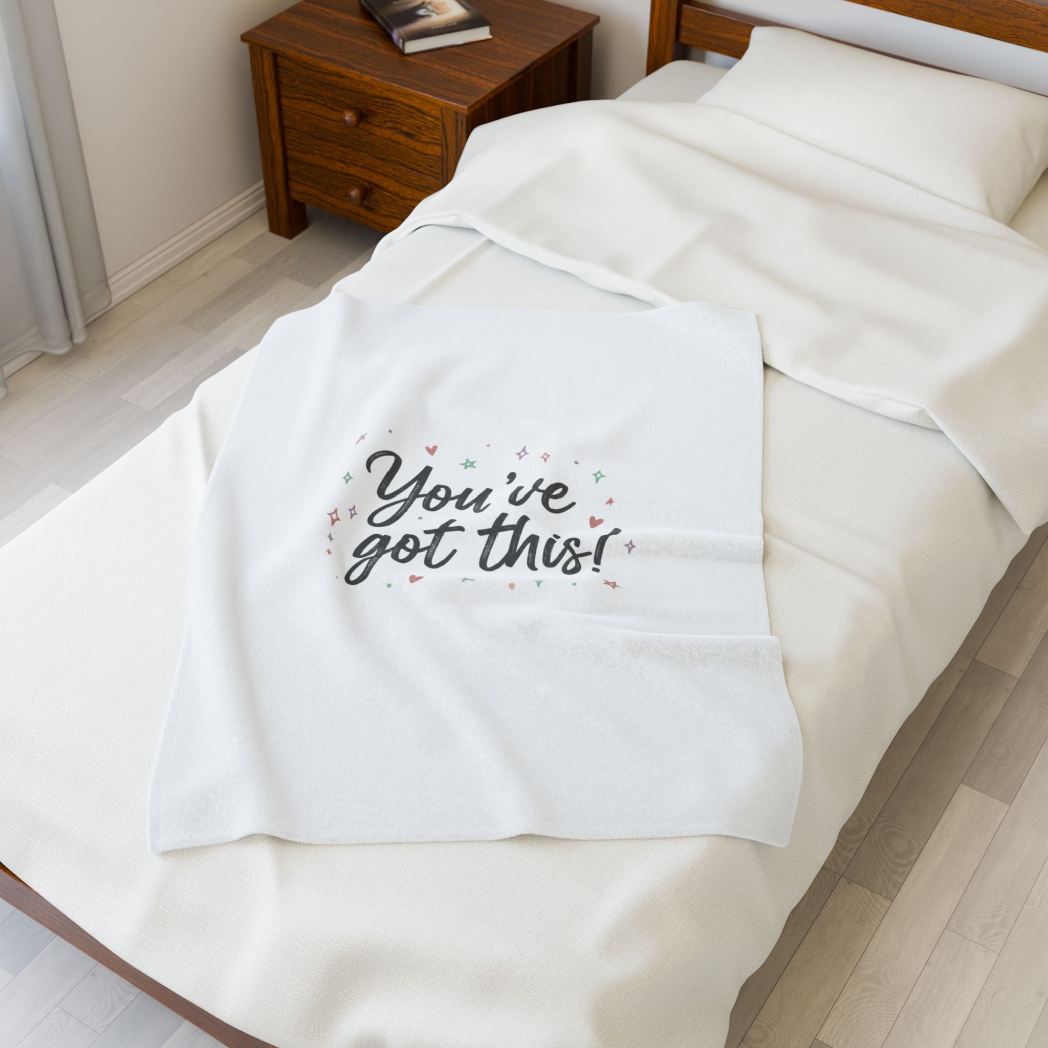 You’ve Got This Plush Blanket | messy script, hand lettering design